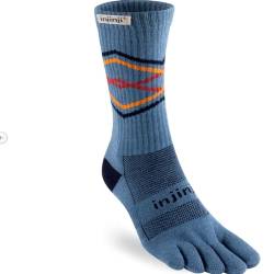 Injinji Trail Midweight Crew Socken, See, S von Injinji