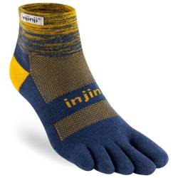 Injinji - Trail Midweight Mini-Crew - Wandersocken Gr XL blau von Injinji