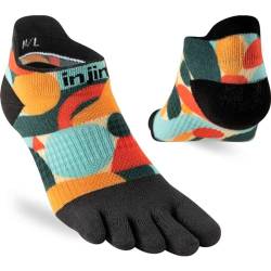 Injinji WOMEN'S RUN LIGHTWEIGHT NO-SHOW ARTIST DESIGNED PLUMAS XS/S von Injinji