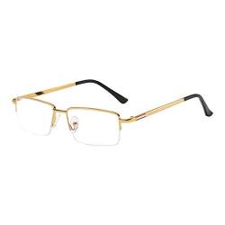 Inlefen Anti blaues Licht Lesebrille Metallrahmen Mode Super leicht Lesebrille von Inlefen