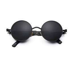 Inlefen Runde Metallrahmen Gläser Vintage Kreis Sonnenbrille für Männer und Frauen von Inlefen