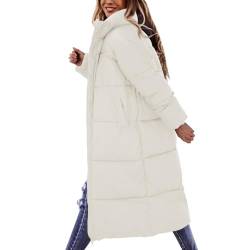 Steppjacke Damen Leicht Lang, Sale Steppjacken Oversized Parka Jacke Winterverdickung Sportjacke Langer Military Jacke Lässiger Slim Fit Steppjacke Wandern Stepp-Jacke Daunenjacke Für Frauen von Innerternet