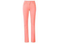 Bootcut-Jeans INSPIRATIONEN Gr. 22, Kurzgrößen, orange (koralle) Damen Jeans Bootcut von Inspirationen