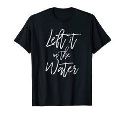 T-Shirt mit Aufschrift "Left It In The Water", christliche Taufe T-Shirt von Inspired By Grace Designs