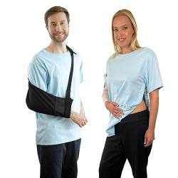 Hemd nach Operationen, mit Druckknopf, links und rechts - Blau - Mittel von Inspired Comforts