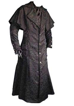 Inter-Moden Steampunk - Herren Gothic Jacquard Mantel Marquies L von Inter-Moden