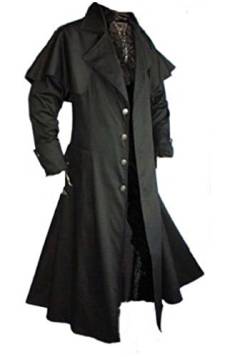 Inter Moden Tageskleidung - Herren Gothic Kutscher Mantel Matrixo L von Inter-Moden