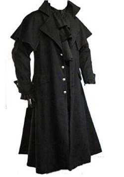 Inter-Moden Tageskleidung - Herren Gothic Kutscher Mantel Raven-Claw XL von Inter-Moden