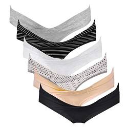 Intimate Portal Umstandsslips Schwangerschafts Unterhosen Schwangerschaftsslips Damen Postpartum Unterwäsche 6er-Pack Inspiration XL von Intimate Portal