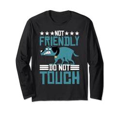 Not Friendly, Do Not Touch | |--- Langarmshirt von Introvertiert FH