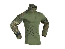 Invader Gear Combat Shirt, mit Oberarmtaschen, hoher Tragecomfort - Flecktarn, Größe:L von Invader Gear
