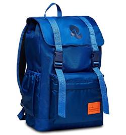 INVICTA CHAT, Rucksack aus nachhaltigem Stoff, Praktisch & Unisex, Leicht, kompakt, mit Laptopfach, Büro, Uni, Arbeit; Reise, Sport&Freizeit, italienisches Design, blau von Invicta