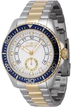 Invicta Pro Diver 47127 Quarz Herrenuhr - 44mm, Silber, 44 von Invicta