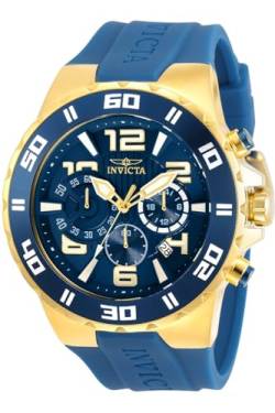 Invicta Pro Diver Herren-Armbanduhr 48mm Armband Silikon Blau Quarz 30938 von Invicta