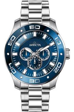 Invicta Pro Diver - SCUBA 45757 Quarz Herrenuhr - 50mm, Silber, 50, Armband von Invicta