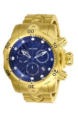 Invicta Venom Herren-Armbanduhr Armband Kunststoff Gold Schweizer Quarz 25905 von Invicta