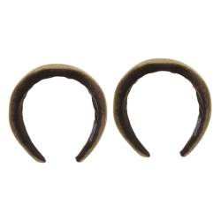 2st Mädchen Stirnbänder Jahrgang Gepolsterte Haarbänder Vintage Stirnbänder Kopfbedeckungen Für Damen Frau Stirnband Haarbänder Für Damenhaar Tiara Fräulein Haar Höhle Anmut von Ipetboom