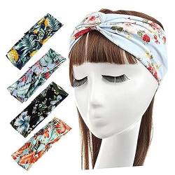 4 Stück haarband hair-band die hatd die hüte hair band hairbands Kopfbedeckung elastische haargummi haar band hutschachtel hairwrap mützen hats Kreuzung Stirnband Schal Fräulein von Ipetboom