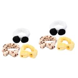 6 Stk haarband hair-band elastische haargummi leopard haarreif stirnriemen tragegurt Schönheitszubehör haar tapes kopfband haar band headbands Laufen Stirnband Haarnadel Schal von Ipetboom