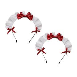 Ipetboom 2 Stk Stirnband Kopfbedeckungen für französische Dienstmädchen Haarreifen für Frauenpartys haarband hair-band Tiara haarschmuck Lolita-Haarreifen Party-Haarreifen von Ipetboom