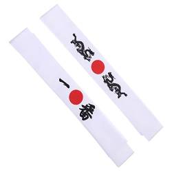 Ipetboom 4 Stück Japanisches Haarband Kochkostüm Krawatte Für Kinder Japanisches Samurai-kostüm Herrenkrawatte Ninja-stirnband Stirnband Für Männer Sushi Kleidung Haarschmuck Mann Polyester von Ipetboom