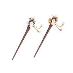 Ipetboom Braut Haarspange 2st Schwarzes Sargregal Haarschmuck Für Damen Haarschmuck Für Frauen Antike Haarkralle Haarspange Aus Sandelholz Haargabel Aus Holz Dekorativ Braut Wenge Bambus von Ipetboom