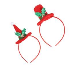 Ipetboom Haarschmuck 2St Kostüme für Frauen Turban-Stirnband christmas haarreif christmas headband Haargummi Stirnbänder für Männer Kopfbedeckung Haarreifen Weihnachten Hut Geschenk von Ipetboom