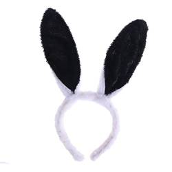 Ipetboom Haarschmuck Plüsch Hasenohren Stirnband Ausgestopfter Hase Aus Plüsch Osterhase Plüsch-kaninchen-stirnband Schöner Kopfschmuck Osterkostüm Osterkopfschmuck Damen Behaart Tier von Ipetboom