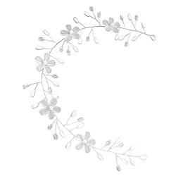 Ipetboom Perlenstirnband Haarschmuck Aus Perlen Strass Hochzeit Stirnband Haarnadel Kristall Perle Haargummi Strass-stirnband Blumenstirnbänder Legierung Braut Haare Hoch Mori-abteilung von Ipetboom