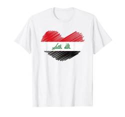 Irak Flagge Deko Araber Islam Iraker Damen Herren Asien Iraq T-Shirt von Irak Fahne Arabische Land Mittlerer Osten Design