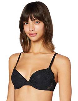 Iris & Lilly Damen Push-up BH Spitze, Schwarz, 75D von Iris & Lilly