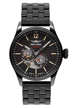 Iron Annie Herrenuhr mit Edelstahlband Serie Flight Control Automatik 24 Stunden Anzeige 5174M-2 von Iron Annie