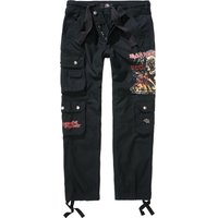 Iron Maiden Cargohose - Pure Slim Trousers - L bis 4XL - für Männer - Größe 3XL - schwarz  - Lizenziertes Merchandise! von Iron Maiden