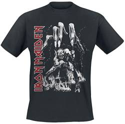 Iron Maiden Eddie Big Hand Männer T-Shirt schwarz 3XL 100% Baumwolle Band-Merch, Bands von Iron Maiden
