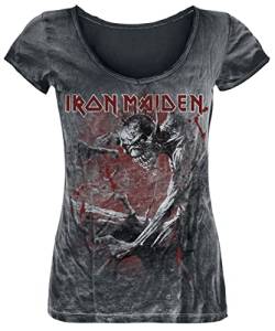 Iron Maiden Fear of The Dark Vintage Frauen T-Shirt schwarz/Used Look M von Iron Maiden