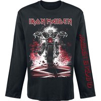 Iron Maiden Langarmshirt - Eddie Bike - S bis XXL - für Männer - Größe S - schwarz  - Lizenziertes Merchandise! von Iron Maiden