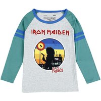 Iron Maiden Langarmshirt für Kinder - Kids - EMP Signature Collection - für Mädchen & Jungen - grau/türkis  - EMP exklusives Merchandise! von Iron Maiden