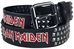 Iron Maiden Logo - Gürtel Unisex Gürtel schwarz 105 cm Polyurethan Band-Merch, Bands von Iron Maiden