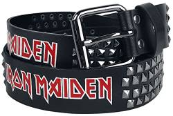 Iron Maiden Logo - Gürtel Unisex Gürtel schwarz 115 cm Polyurethan Band-Merch, Bands von Iron Maiden
