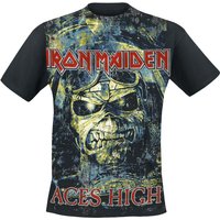 Iron Maiden T-Shirt - Aces High - S bis XXL - für Männer - Größe S - schwarz  - EMP exklusives Merchandise! von Iron Maiden