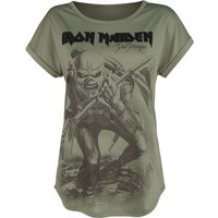 Iron Maiden T-Shirt - EMP Signature Collection - S bis 5XL - für Damen - Größe S - oliv  - EMP exklusives Merchandise! von Iron Maiden