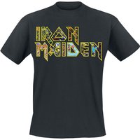 Iron Maiden T-Shirt - Eddies Logo - S bis XXL - für Männer - Größe M - schwarz  - Lizenziertes Merchandise! von Iron Maiden