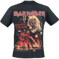 Iron Maiden T-Shirt - Number Of The Beast Graphic - S bis 5XL - für Männer - Größe M - schwarz  - Lizenziertes Merchandise! von Iron Maiden