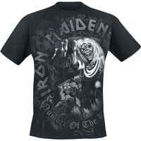 Iron Maiden T-Shirt - Number Of The Beast Grey Tone - M bis XXL - für Männer - Größe XL - schwarz  - EMP exklusives Merchandise! von Iron Maiden