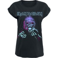 Iron Maiden T-Shirt - Pastel Eddie - S bis XL - für Damen - Größe S - schwarz  - Lizenziertes Merchandise! von Iron Maiden