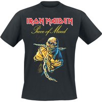 Iron Maiden T-Shirt - Piece Of Mind Tracklist - S bis 3XL - für Männer - Größe XXL - schwarz  - Lizenziertes Merchandise! von Iron Maiden