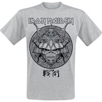 Iron Maiden T-Shirt - Samurai Eddie Black Graphic - S bis XXL - für Männer - Größe S - grau  - Lizenziertes Merchandise! von Iron Maiden