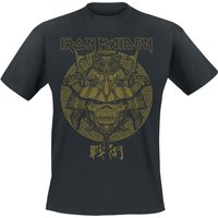 Iron Maiden T-Shirt - Samurai Eddie Gold Graphic - S bis XXL - für Männer - Größe XXL - schwarz  - Lizenziertes Merchandise! von Iron Maiden