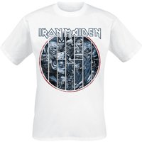 Iron Maiden T-Shirt - Ten Circles Eddie - S bis XXL - für Männer - Größe XL - weiß  - Lizenziertes Merchandise! von Iron Maiden