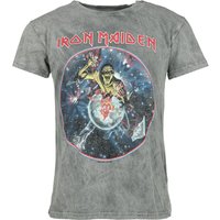 Iron Maiden T-Shirt - The Beast On The Run - World Peace Tour `83 - S bis 4XL - für Männer - Größe 3XL - grau  - Lizenziertes Merchandise! von Iron Maiden